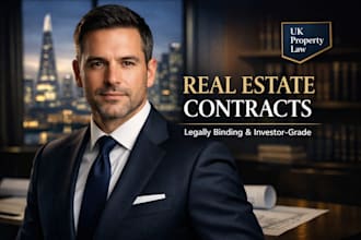 draft legally binding real estate documents and property contracts