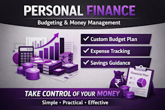 create a personal budget plan and help you manage your finances