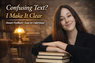 beta read your book, blog or text and give honest feedback
