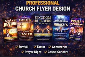 design modern church event flyer revival flyer ministry poster