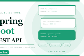 build a spring boot rest API with sql database