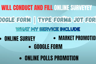 fill online survey, google forms, questionnaires and polls responses