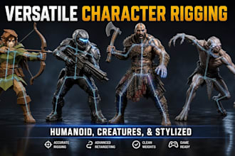 3d character rigging ue5 retargeting blender game metahuman ik fbx control rig