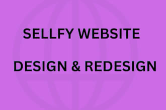 do sellfy website design redesign and website development and store design
