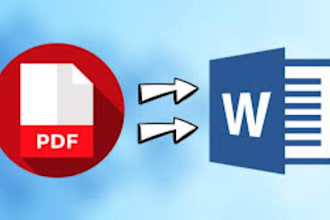 convert PDF to word or retype documents quickly