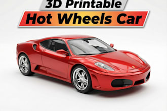 design 3d printable car model in hot wheels style diecast supercar and jdm cars