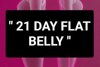 21 day flat belly workout and diet plan for women