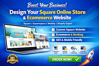 build square website square online store squarespace design ecommerce