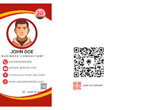 design a professional digital visiting card in canva