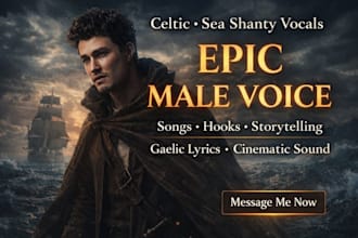 record celtic vocals, sea shanty singing and storytelling with gaelic lyrics