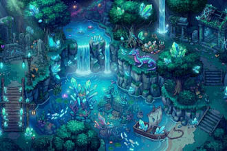 pixel art tileset game art sprite sheet game asset rpg maker