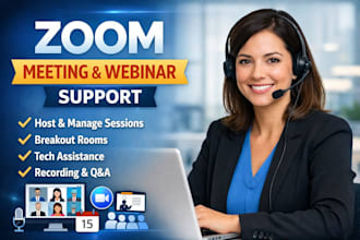 manage your zoom meetings or webinars professionally