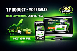 design high converting micro landing page for one product