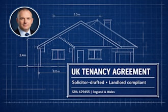 draft your UK tenancy agreement and commercial property lease as a solicitor