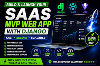 build and launch your saas mvp web app with django
