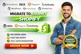 clone backup website migration migrate wordpress wix magento godaddy to shopify