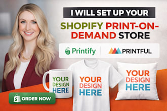 setup create printify prinful 215 gelato shineon teeinblue pod print on demand