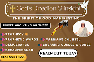 give you a personalize prophetic word, prophecy from god