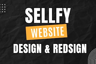do sellfy website design store design redesign shopify store design