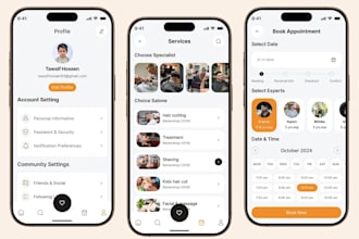 develop beauty salon app, hair stylist app, spa app, appointment booking app