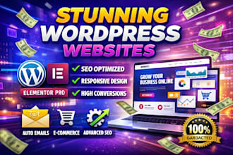 design or redesign wordpress website with elementor pro, website development