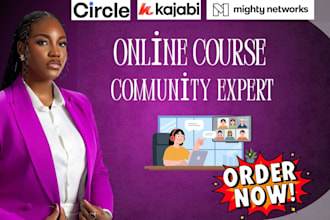 set up mighty networks, circle so, kajabi, skool community management