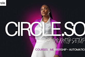 setup circle so community, online course and membership site