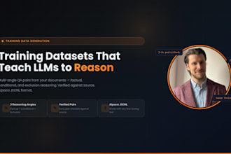 create high quality training datasets from your documents for llm fine tuning