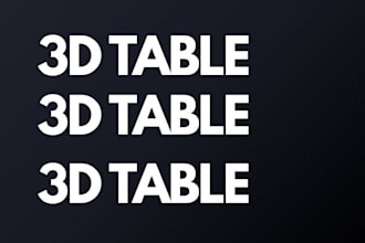do custom 3d table 3d chair 3d paper