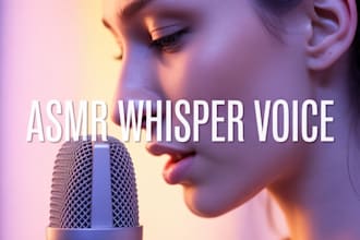 create a soft asmr whisper voice over with flirty and calming tone