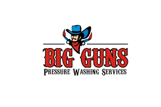 make perfect logo for big guns pressure washing services