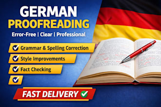 proofread and edit your german text professionally