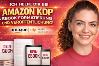me encargo del formato y la publicacion de libros y libros electronicos en KDP