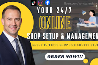 setup tiktok shop, instagram shop, facebook shop for shopify dropshipping store