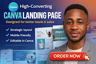 do canva  high converting canva landing page for your business