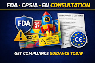 provide product compliance consultation for fda, cpsia, and eu requirements
