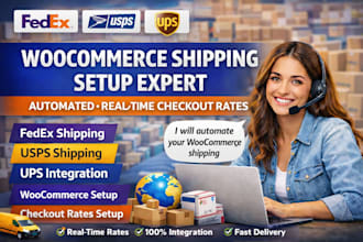 setup automated shipping carriers fedex usps ups checkout rates for woocommerce