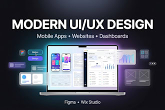 create clean, modern, and easy to use UI UX