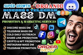 do discord mass dm, telegram mass dm, instagram mass dm, linkedin outreach