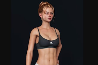 custom 3d metahuman character,ue5 virtual human model,nsfw avatar,xgen hair,x3d