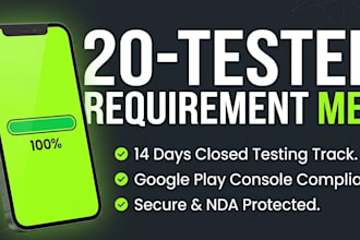 handle google play 20 testers and publishing