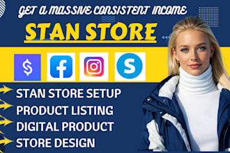 setup payhip, shopify digital products store stan store digital store stan store
