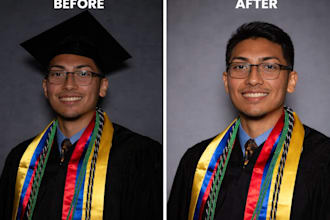 edit beard, retouch photo, face swap, remove or change hairstyle, photoshop