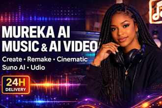 create mureka ai music, ai song suno ai music cinematic ai video remake suno ai