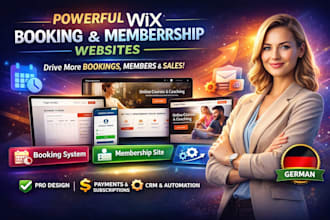 design wix website, wix booking and membership website, wix design and redesign