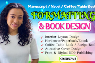 do aesthetic book design, coffee table book layout and typesetting for PDF print