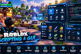 create custom roblox lua scripts, systems and gui