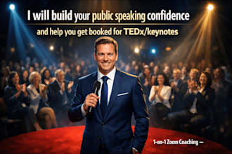 build your public speaking confidence and help you get booked for tedx