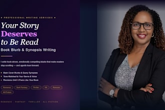 write compelling book blurb and synopsis for a romance or fantasy fiction novel
