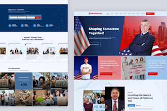 design political campaign, nonprofit, lawyer and notary website donation